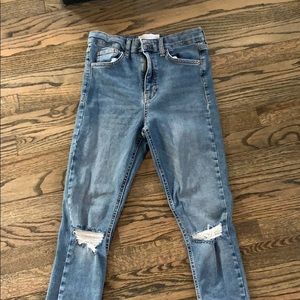 COPY - TOPSHOP ripped blue jeans